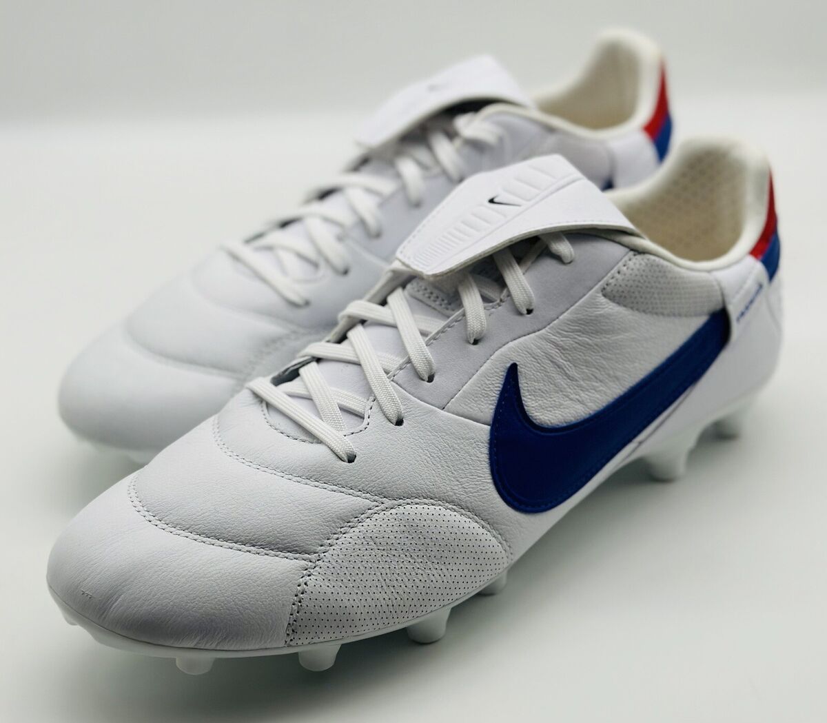 NEW Nike Premier 3 III FG Soccer Cleats White Red Blue NEW Nike Premier 3 III FG Soccer Cleats White Red Blue
