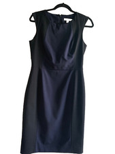 Banana Republic blue black Wool blend career dress 4