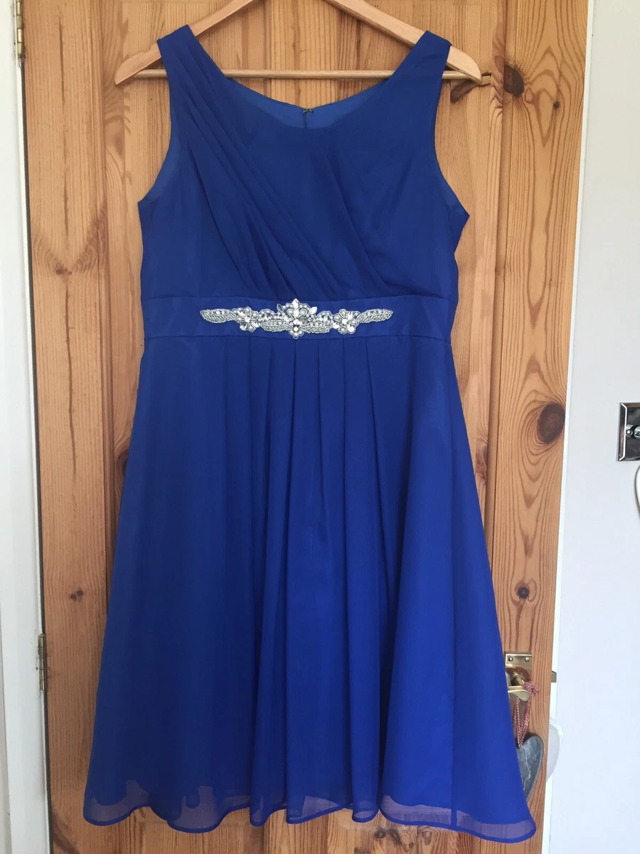 Royal blue top dress petite