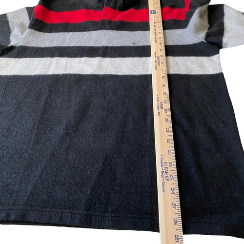Chaps Great Highland Mens XL Sweater Long Sleeves Snap Buttons Black Red Cozy - Picture 4 of 12