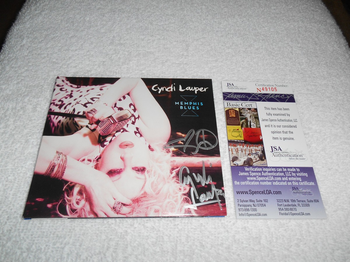 Cyndi Lauper Hand Signed Memphis Blues CD JSA #N49105 Music