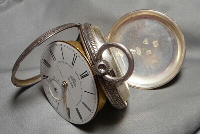 Old Pocket Watch - John Forrest KW84892 English 1906 Sterling