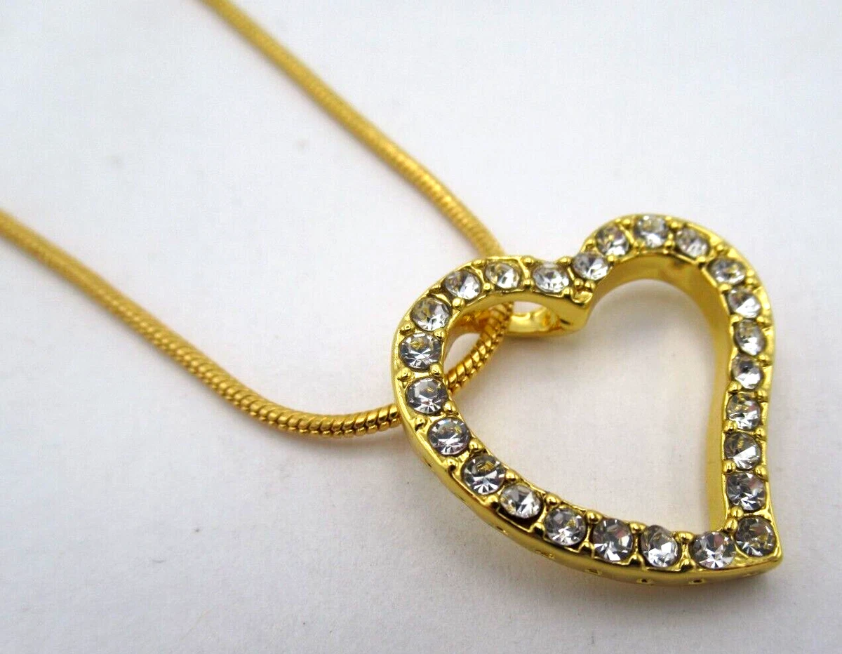 Swarovski crystal heart necklace ebay deals