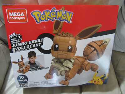 NEW 2020 Mega Construx Pokémon Jumbo Eevee Construction Set 830 pcs Pokemon