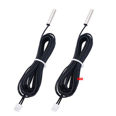 5~100K NTC Thermistor Temperature Sensor Waterproof Probe 5*25mm 1% 1m PVC Cable
