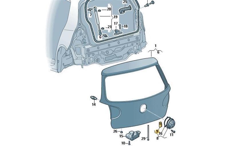 Original Mikroschalter Heckklappe VW EOS Golf Passat 1K0962103 | eBay