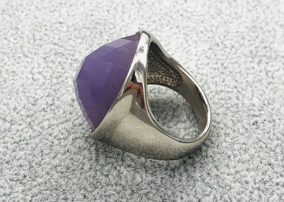 Modeschmuck Ring mit lila Stein, Gr.57, Damen, Top Zustand - Bild 2 von 2