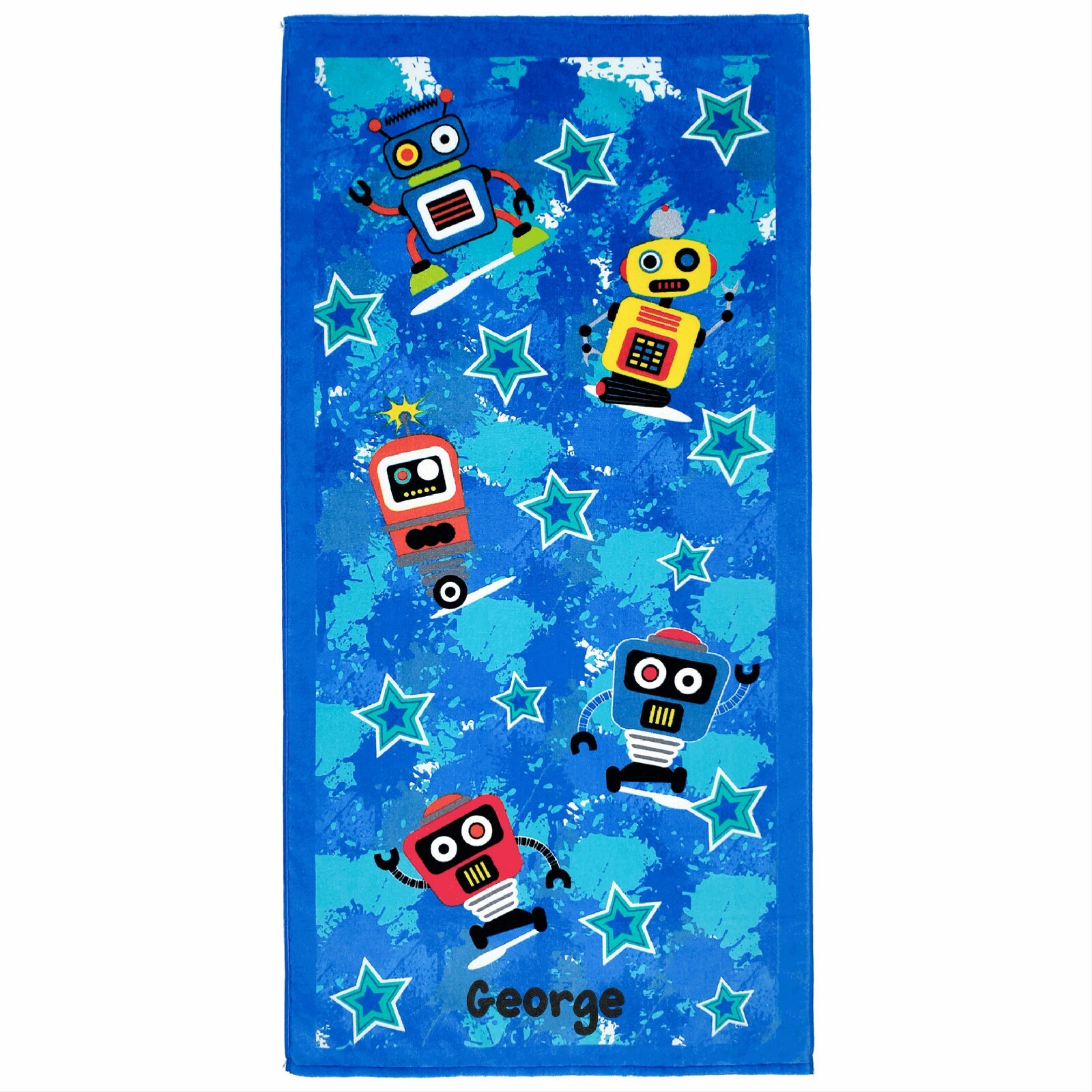 Kaufman Personalized Beach Towels for Kids,30"x 60" Embroidered Name