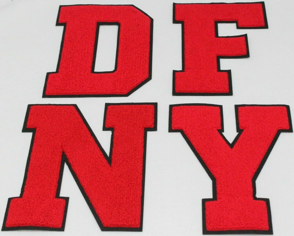 MHY Large 8 Inch Chenille Letters w/ Black Background: Pick Your Letter / Color