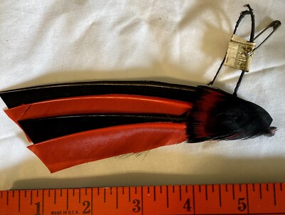 Antique German Millinery Feather To Adorn Doll Or Ladies Hats From Estate #30