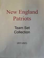 NE Patriots Team Set Collection 2011- 2021 Topps Score Donruss in binder