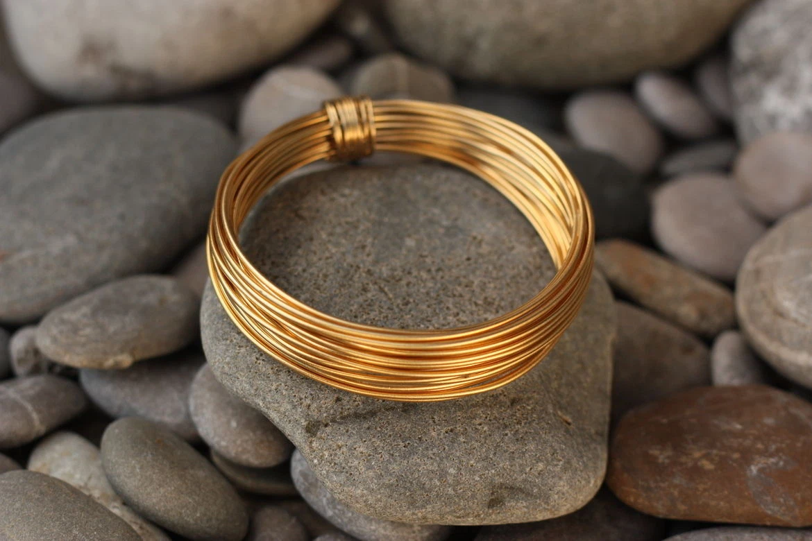 HANDMADE 24K PURE .999 SOLID GOLD 18-30 GAUGE 12 INCH HARD ROUND WIRE BRAND  NEW