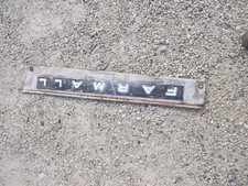 Farmall Ih 504 Tractor Main Right Engine Motor Front Side Cover Panel & Emblem