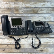 Lot Of 2 Cisco IP Phone 7960 Series IP VoIP Display 6-Line For Parts Or Repair