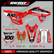 Custom MX Graphics Kit: HONDA CR CRF Motocross Graphics Decals 125-450 CRENDON