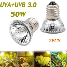 Reptile Bulbs UVA UVB 3.0 Pet Heat Lamp Turtle Basking Light Bulb New 25W/50W