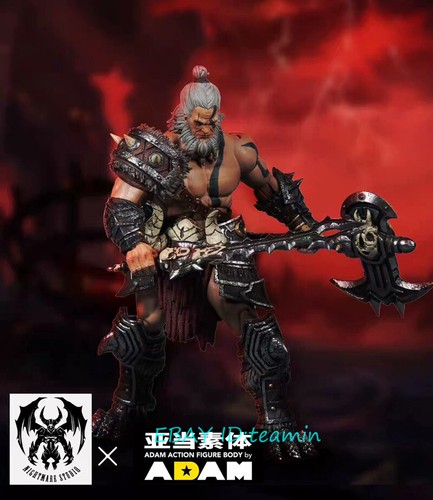 Nightmare Studio ADAM DF001 Barbarian Berserker 1/12 Action Figure In Stock - Picture 5 of 11