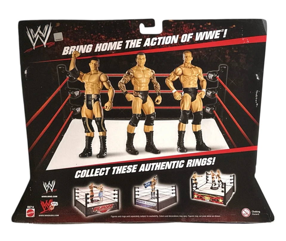WWE RANDY ORTON CODY RHODES TED DIBIASE SIGNED ELITE 3 PACK WITH JSA COA LEGACY - Image 4 of 4