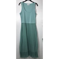 NWT Claudie Pierlot Paris Sleeveless Pleated Skirt Midi Day Dress Size 3 / Large