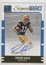 2016 Donruss Signature Marks Blue 8/10 Trevor Davis #84 Auto 0c3