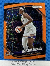 2025 #55 Kalani Brown Panini Prizm WNBA Orange Velocity Prizm Mercury