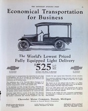 Original 1922 Chevrolet Ad Light Delivery Utility Truck 525 Commercial Car Original 1922 Chevrolet Ad Light Delivery Utility Truck 525 Commercial Car