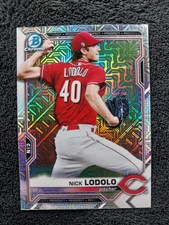 2021 Bowman Nick Lodolo BCP-20 Mojo Refractor | Cincinnati Reds