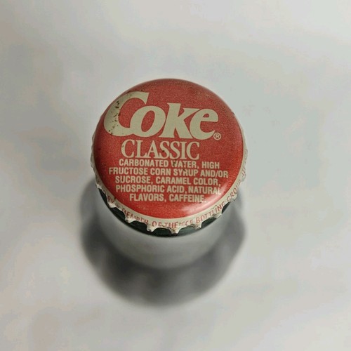 Vintage 1993 Coca-Cola Classic glass bottle 8 oz. sealed, full Red Cap - Picture 6 of 8