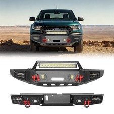 Aaiwa Front Or Rear Bumper Guard For 2019-2023 Ford Ranger W Led Lights D-rings Aaiwa Front Or Rear Bumper Guard For 2019-2023 Ford Ranger W Led Lights D-rings
