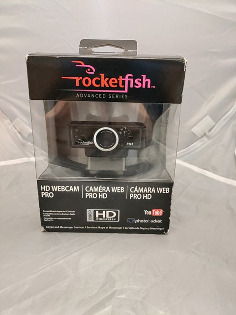 Poissons-rochettes RF-HDWEBL10 1080p HD Caméra Webcam