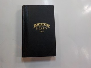 Diary Great 1912 Teddy Roosevelt Pelham New Hampshire Nashua Handwritten VTG