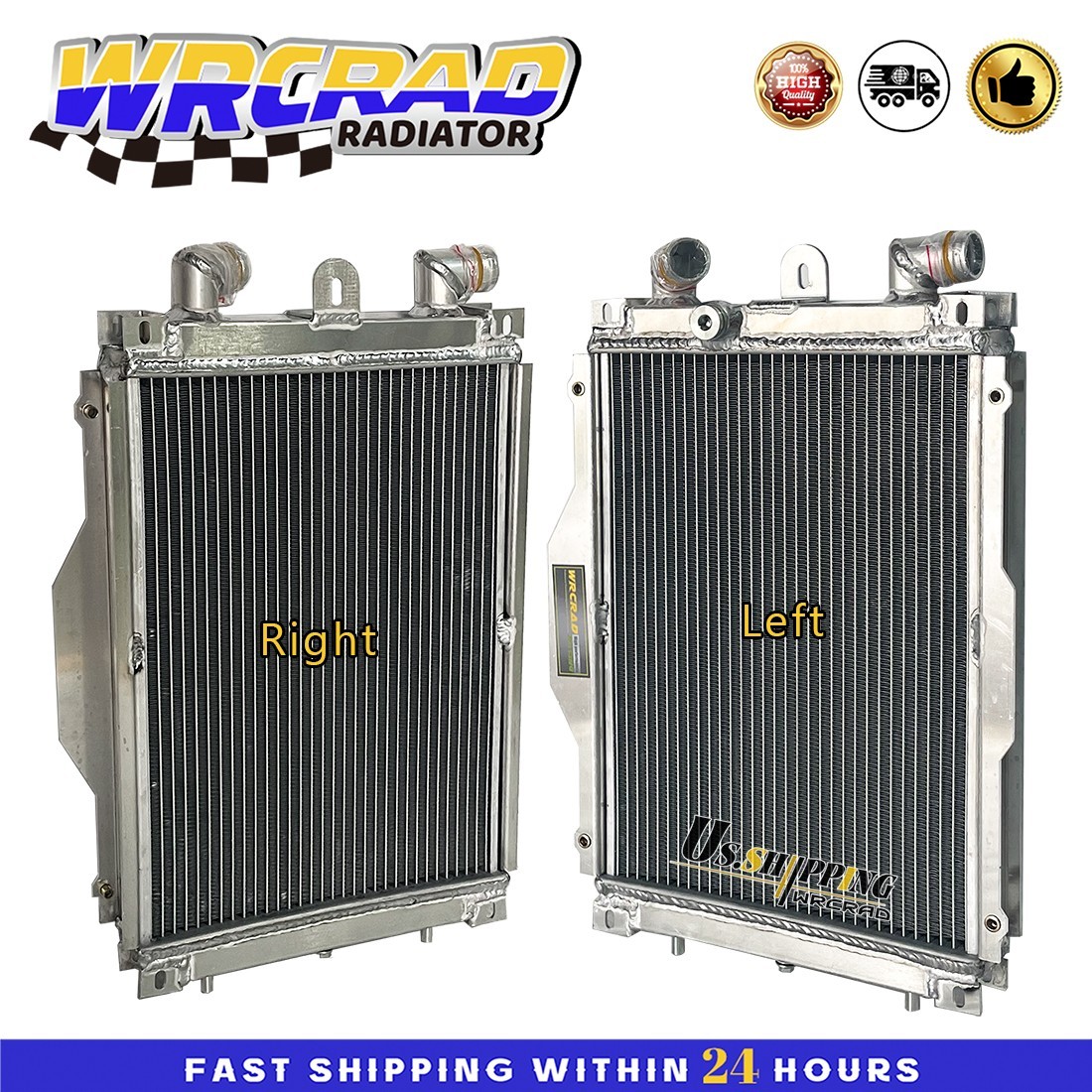 Fits Ferrari 355 F355 V8 1994-1999 Full aluminum radiator Left + Right Side