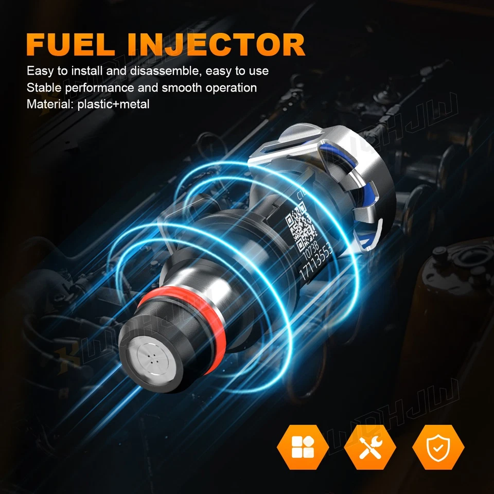 8 NEW FUEL INJECTORS 25317628 For 2005 GMC Yukon SLT Sport Utility 4-Door 5.3L Foto 2 de 4