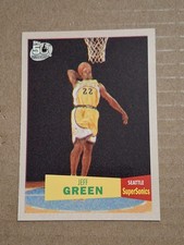 2007 JEFF GREEN TOPPS ANNIVERSARY RETRO NBA ROOKIE CARD RC #115 SONICS NUGGETS