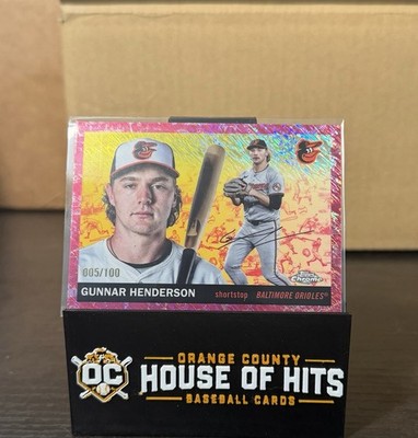 Gunnar Henderson 2025 Topps Chrome Platinum Diamonds Baltimore /100