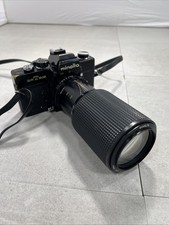 Minolta SRT-202 35mm Film Camera  MD 70  210mm f/4 Zoom Lens Japan Tank Can