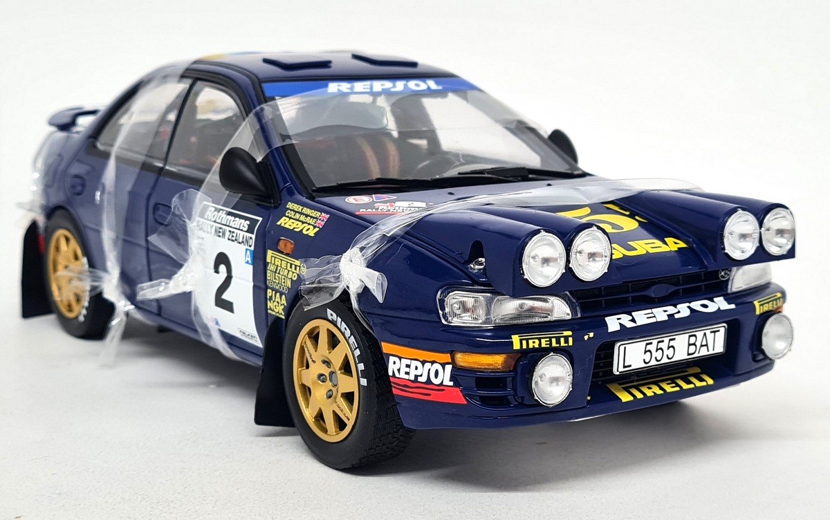 Sunstar 1/18 Subaru Impreza WRC Night Race 1st Rally New Zealand '94 Colin McRae