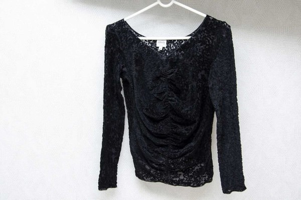 Women Armani Blouse Black 44
