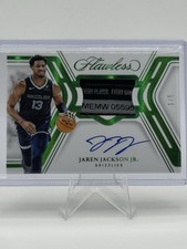 Jaren Jackson Jr. - 2024-25 Panini Flawless Horizontal Laundry Tag Patch Auto /5