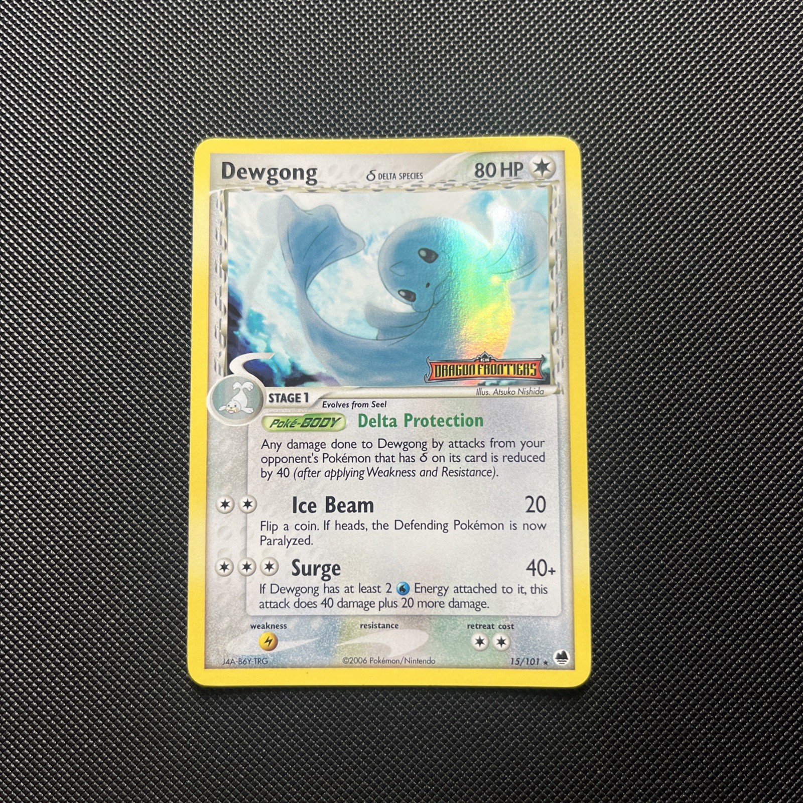 Dewgong 15/101 Reverse Holo Stamped EX Dragon Frontiers LP