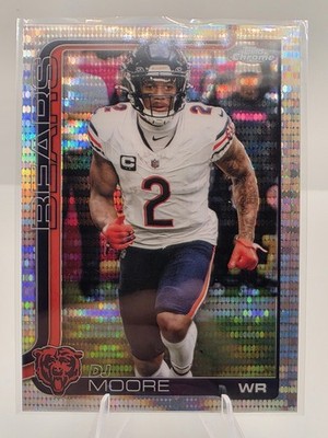 2025 Topps Chrome - D.J. Moore #48 Pulsar Refractor
