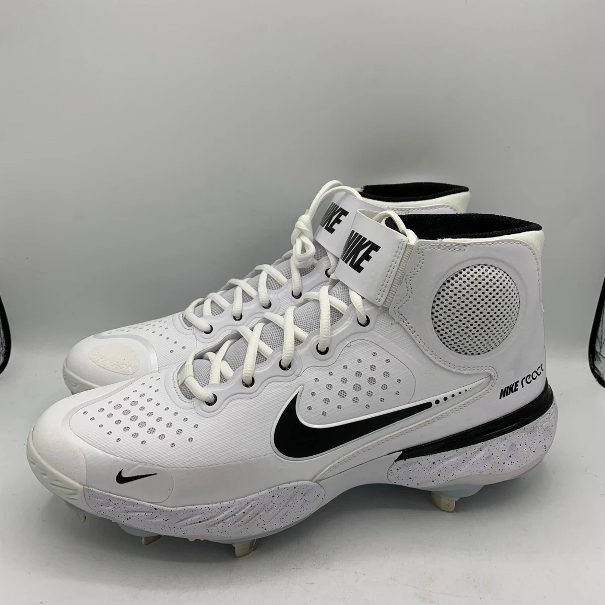 Nike Alpha Huarache Elite 3 Mid Black White | eBay