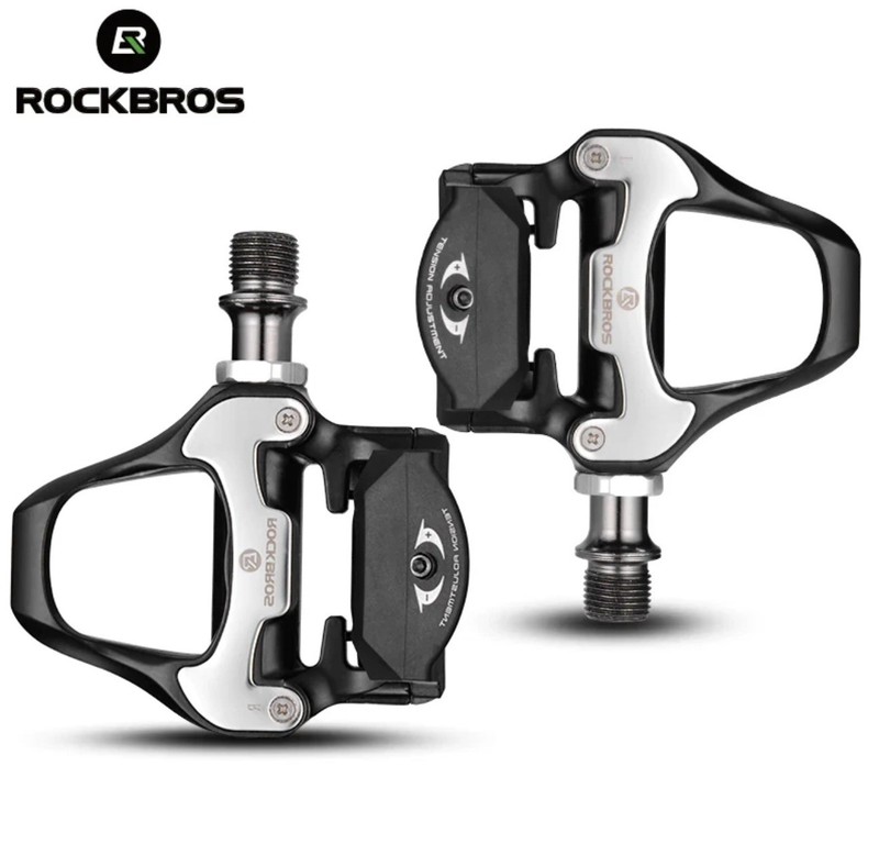 ROCKBROS Road BikePedals Fit Shimano Self Lock SPD-SL Cleats CR-MO Steel Axle UK