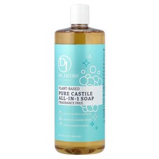Plant-Based Pure Castile All-In-1 Soap, Fragrance Free, 32 oz 946 ml 