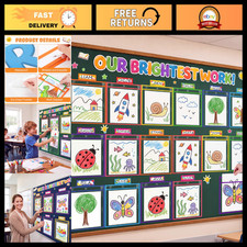 Bright Student Work Display Bulletin Board Set - Classroom Jobs Decor, Education