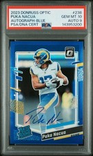 2023 PANINI DONRUSS OPTIC #238 PUKA NACUA AUTOGRAPH-BLUE 10/99 ROOKIE AUTO RAMS