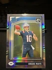 2024 Panini Donruss Optic Drake Maye SILVER HOLO RC ROOKIE #229 SP PATRIOTS