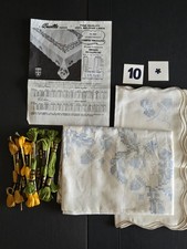 Bucilla 5 piece Tea Set Acorn Fantasy Embroidered Stamp