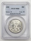 1943 Walking Liberty Half Dollar PCGS MS-65