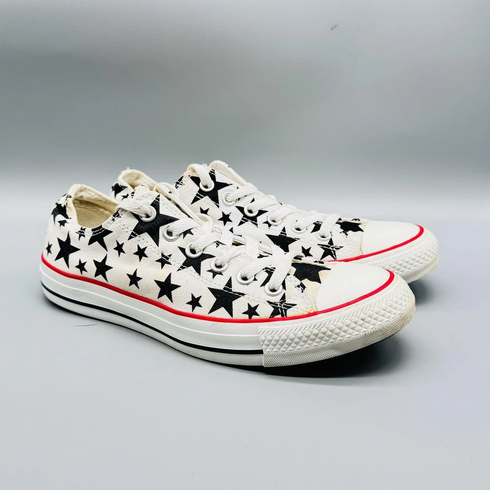 Zapatos Converse Mujer 9 Negro Blanco Chuck Taylor All Star Estampado Zapatillas bajas Foto 2 de 4